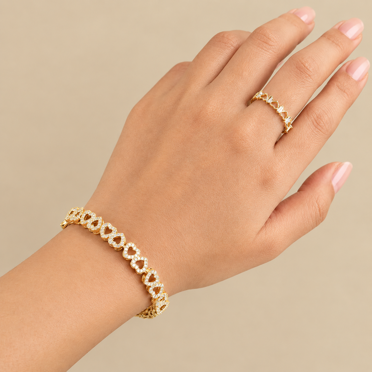Set Livia de Pulsera y Anillo