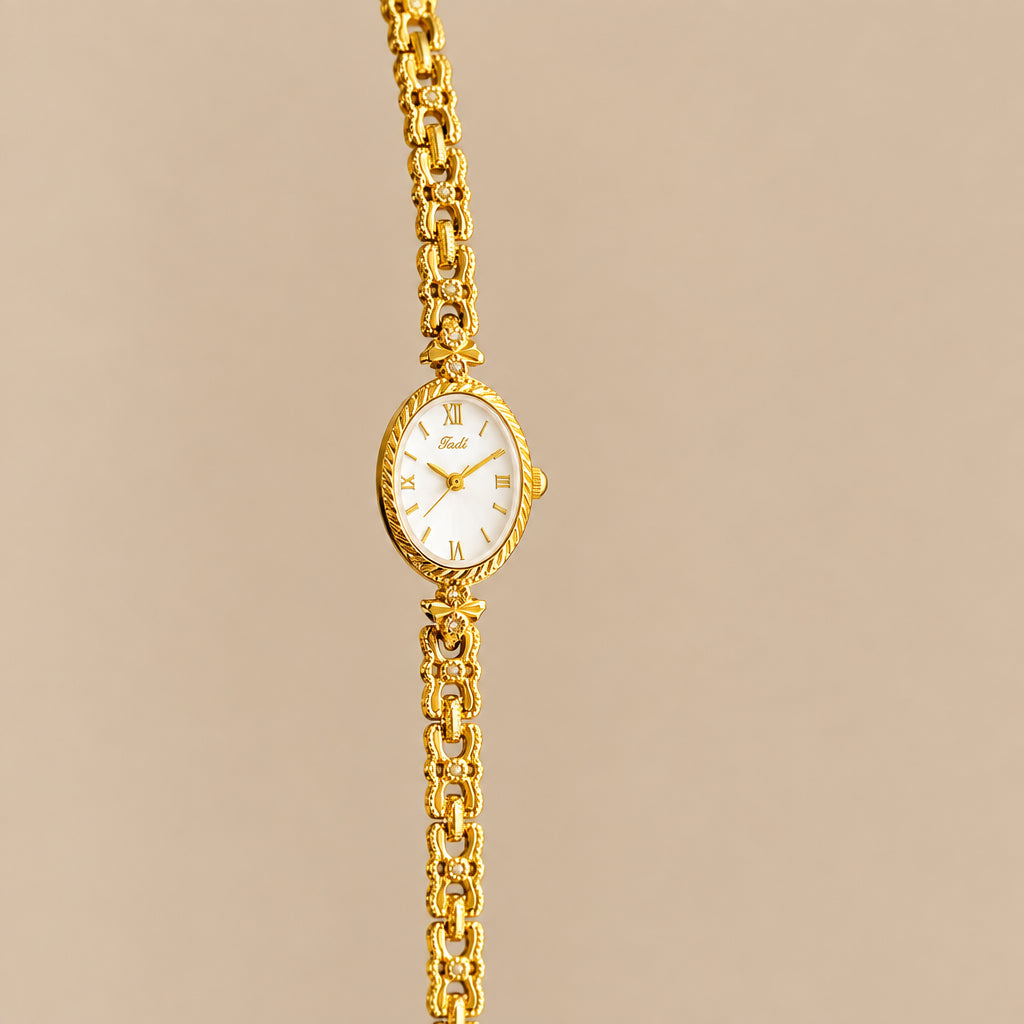 Reloj Siena Ovalado Dorado