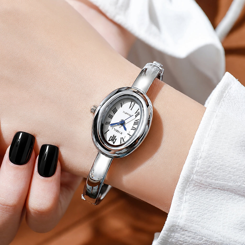 Reloj Siena Plateado de Acero Inoxidable