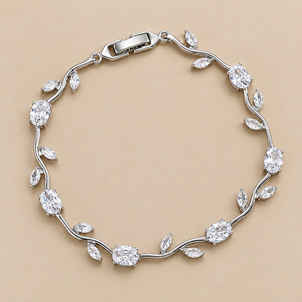 Pulsera Daisy de Flores y Circonitas