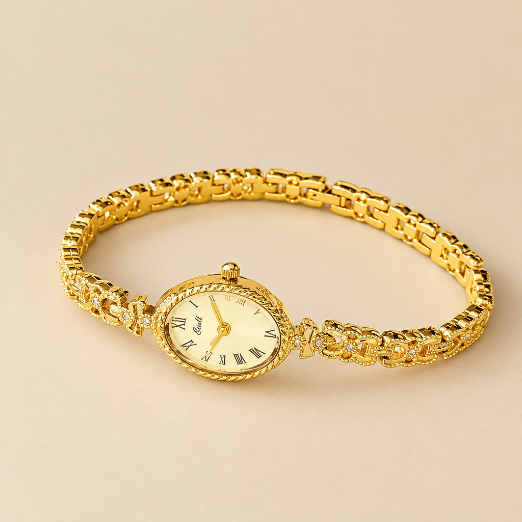 Reloj Siena Ovalado Dorado