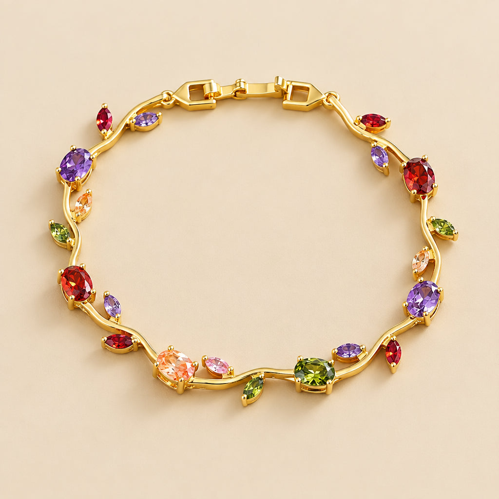 Pulsera Daisy de Flores y Circonitas