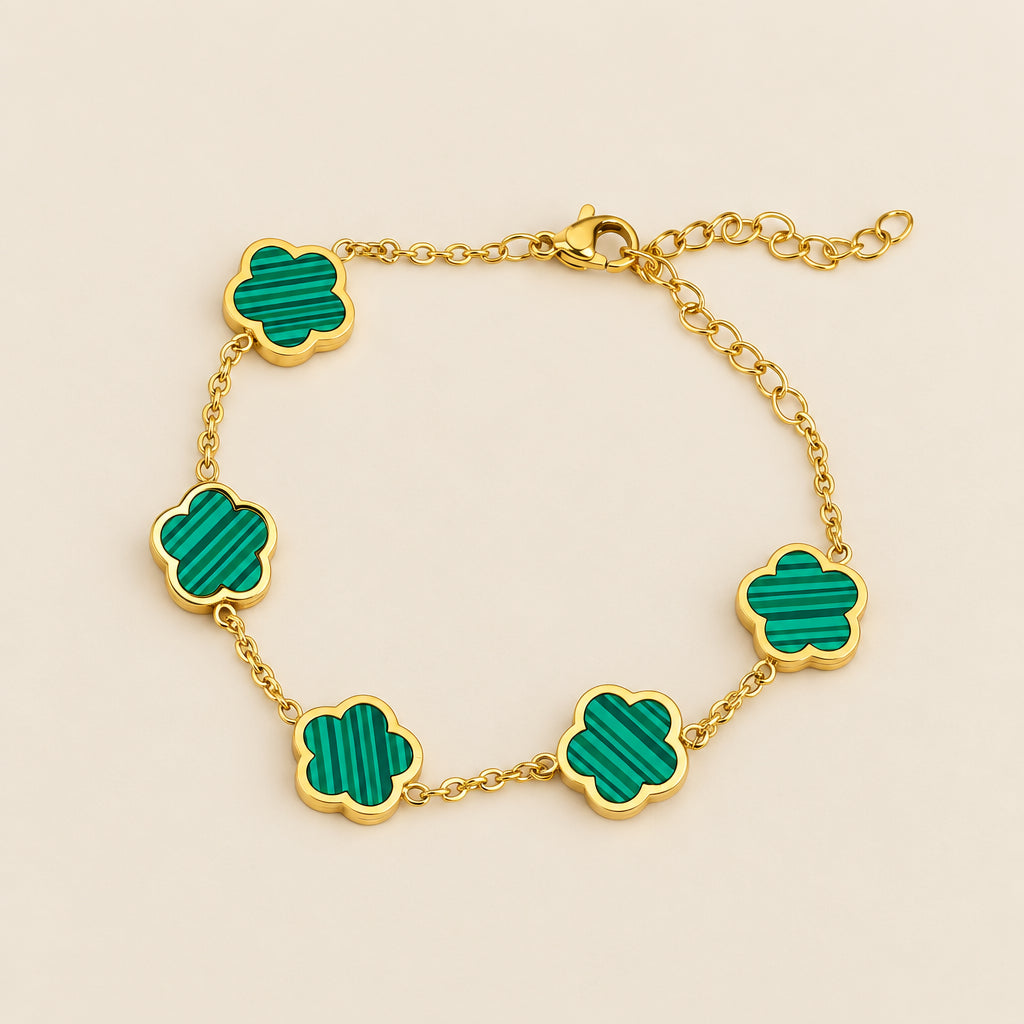 Pulsera Trébol de Acero Inoxidable