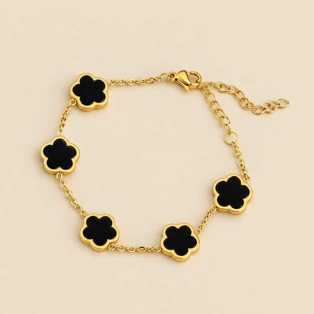 Pulsera Trébol de Acero Inoxidable
