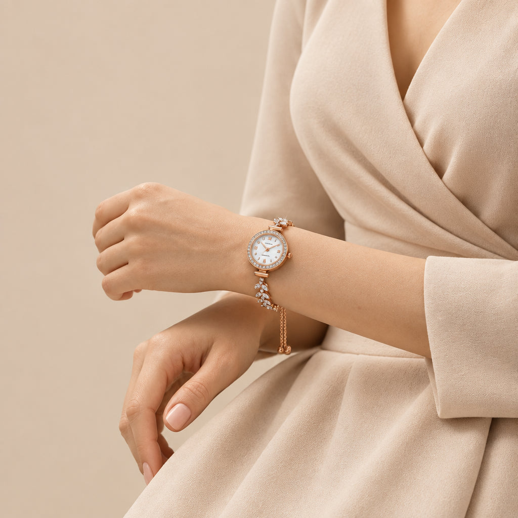Reloj Sirena de Circonitas en Brazalete