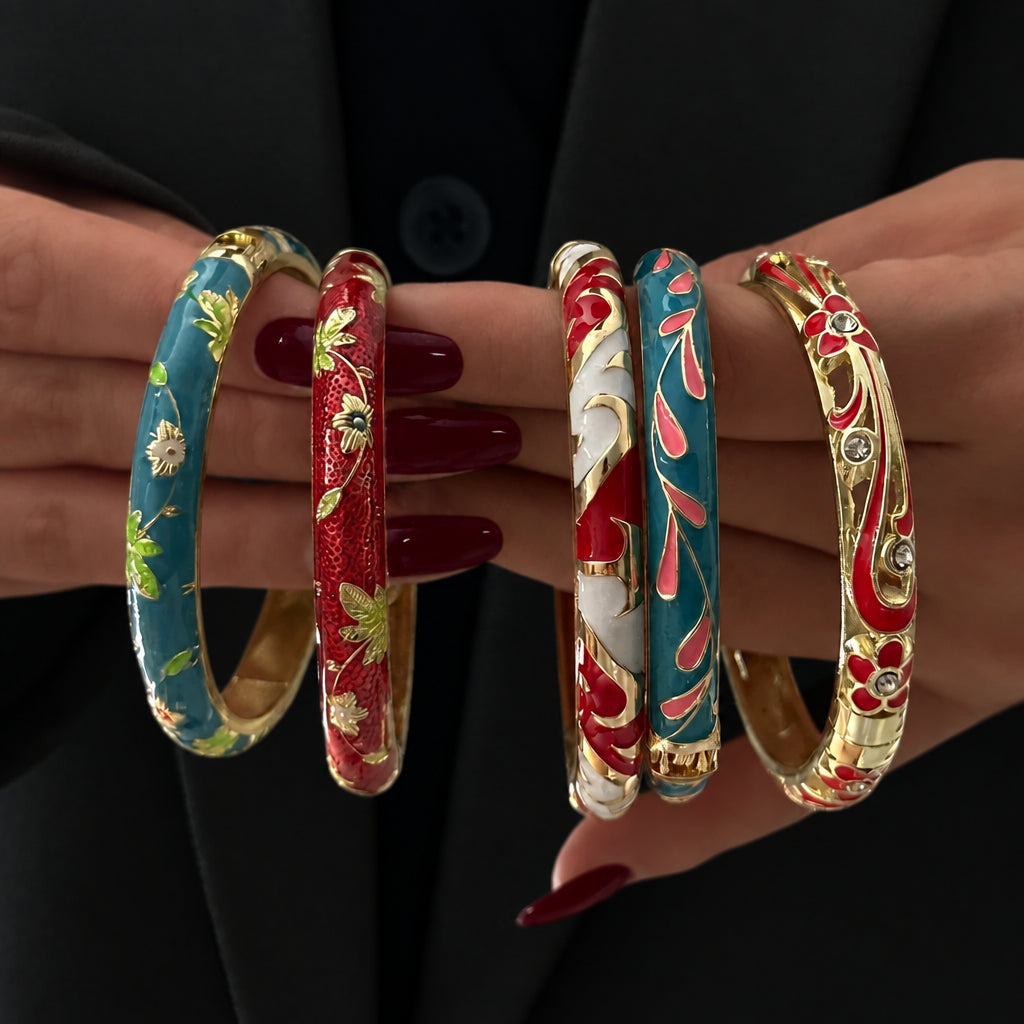 Conjunto de pulsera Floral de Circonita