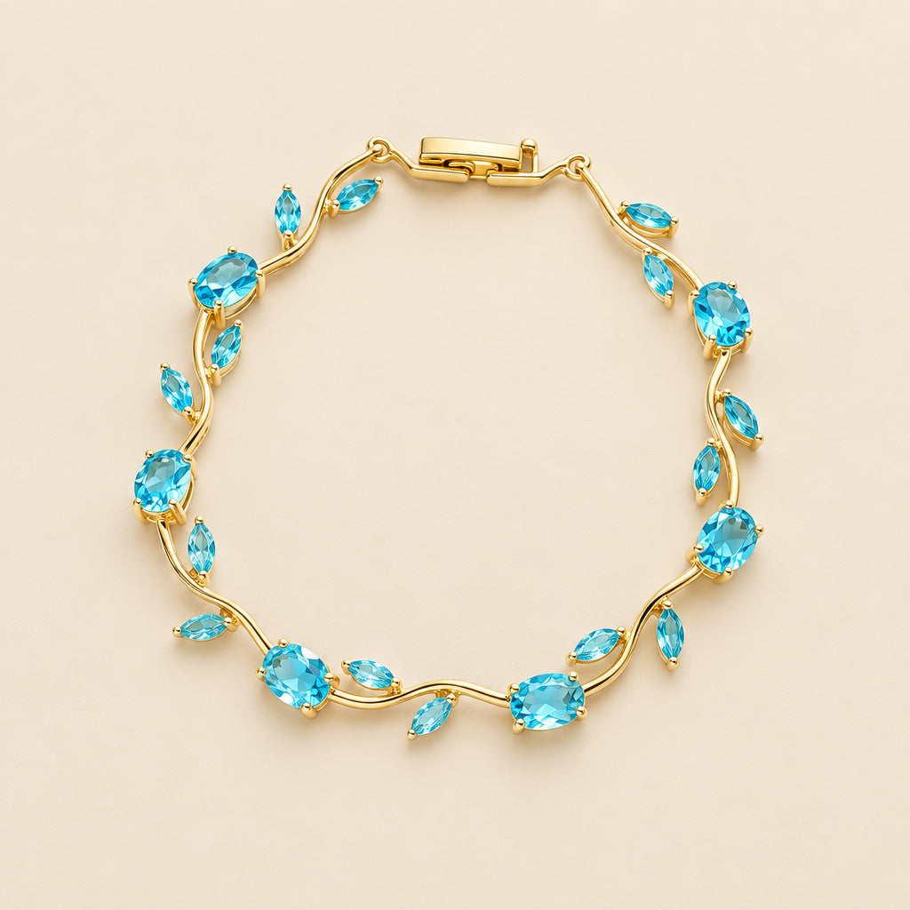 Pulsera Daisy de Flores y Circonitas