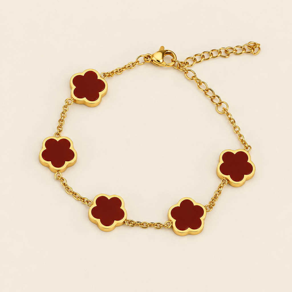 Pulsera Trébol de Acero Inoxidable