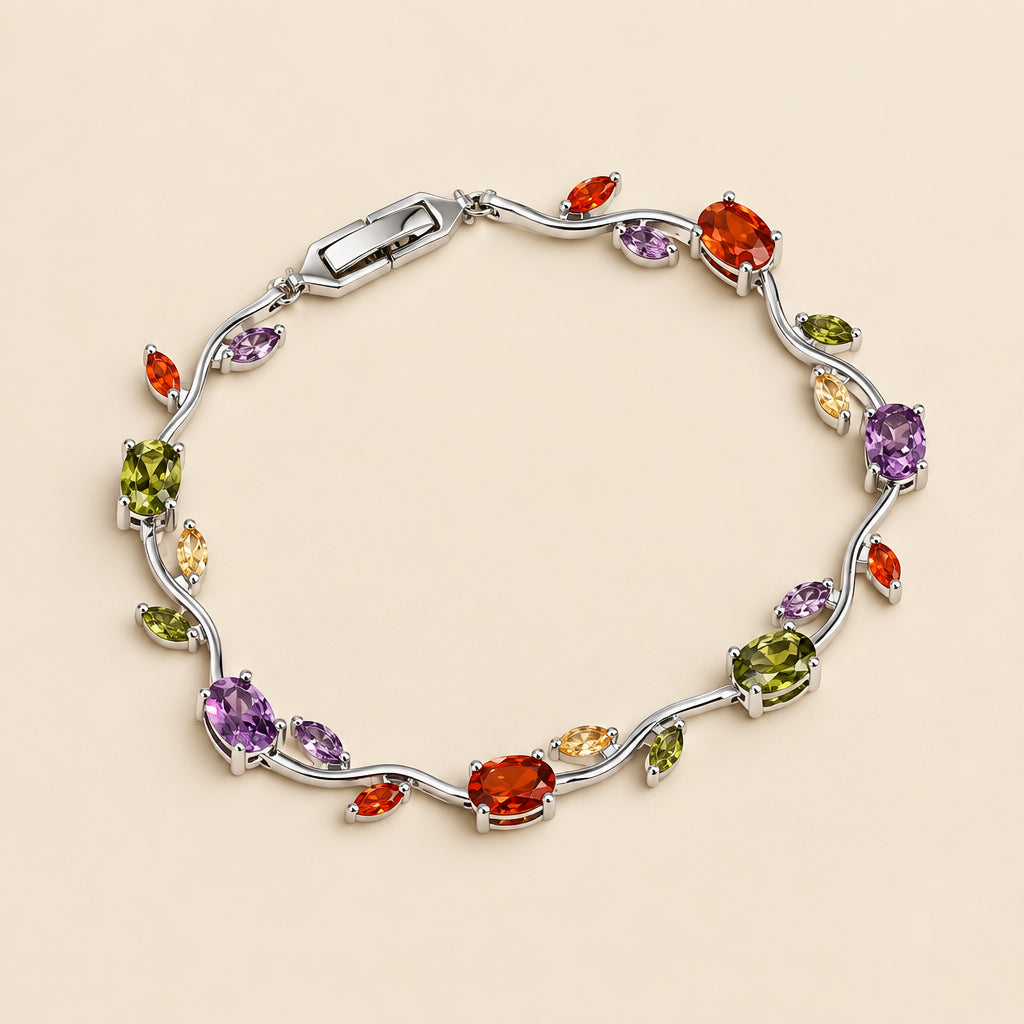 Pulsera Daisy de Flores y Circonitas