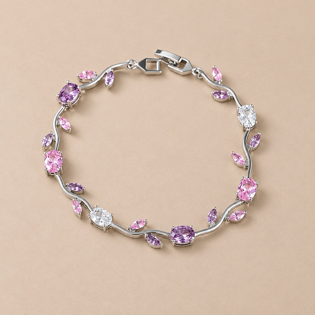 Pulsera Daisy de Flores y Circonitas