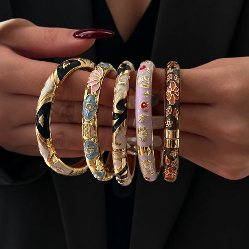 Conjunto de pulsera Floral de Circonita