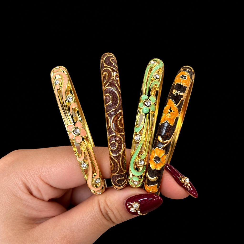 Conjunto de pulsera Floral de Circonita