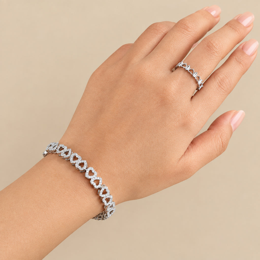 Set Livia de Pulsera y Anillo